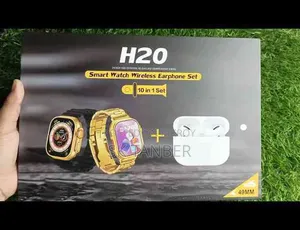 H20 Smart Watch With Wireless Earphone (10 in 1)