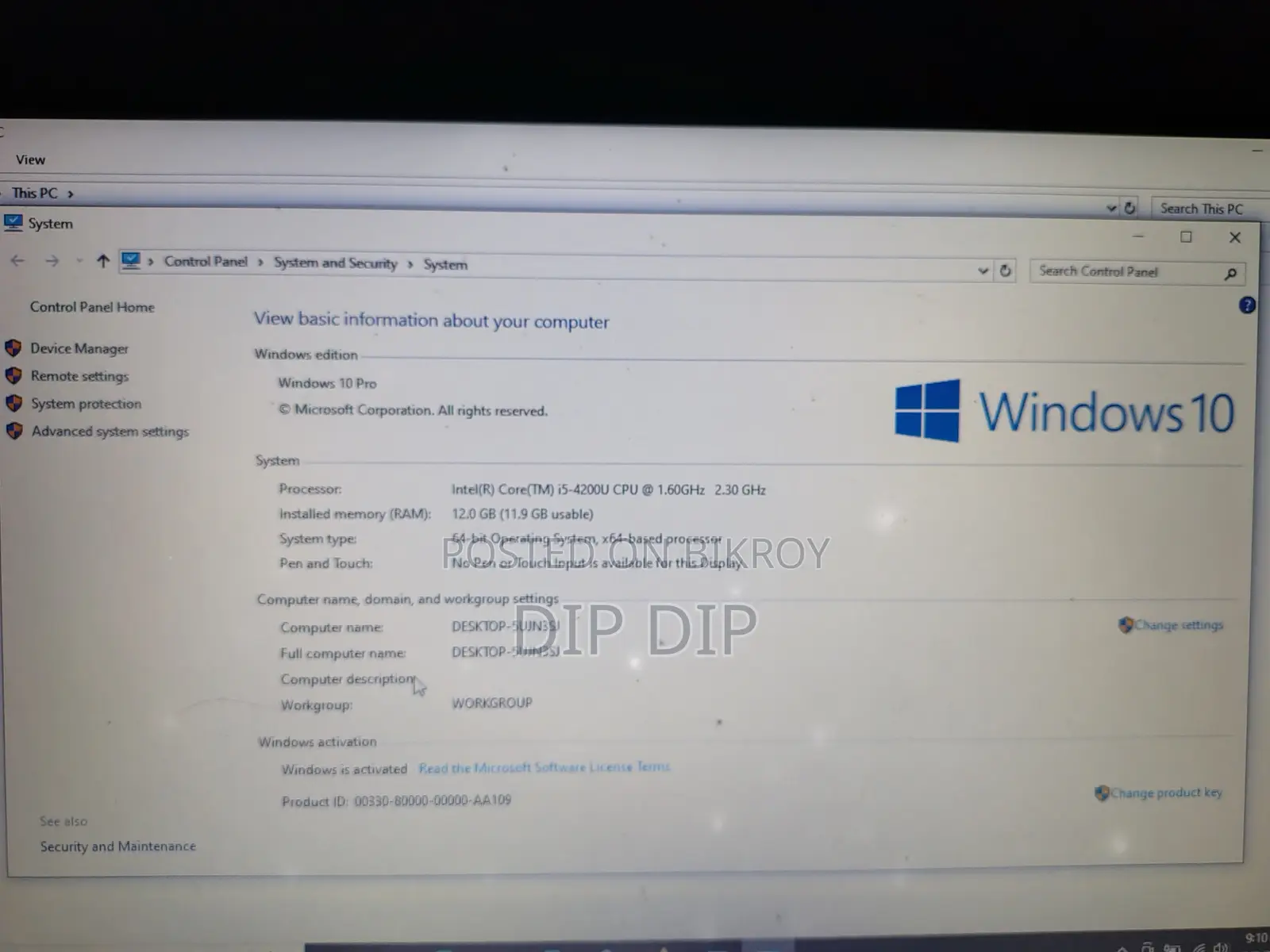 Laptop HP EliteBook 840 12GB Intel Core I5 SSD 256GB