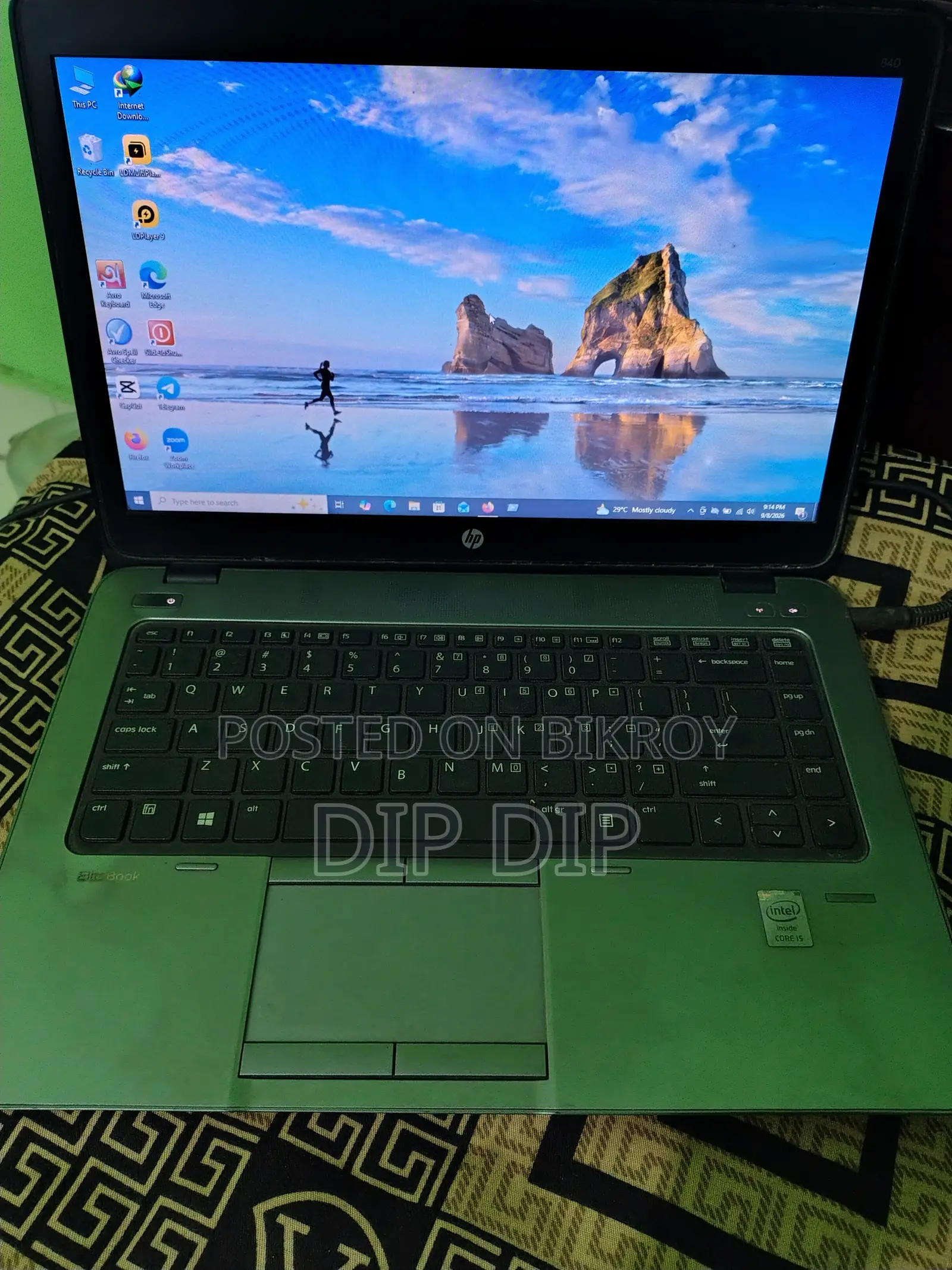 Laptop HP EliteBook 840 12GB Intel Core I5 SSD 256GB