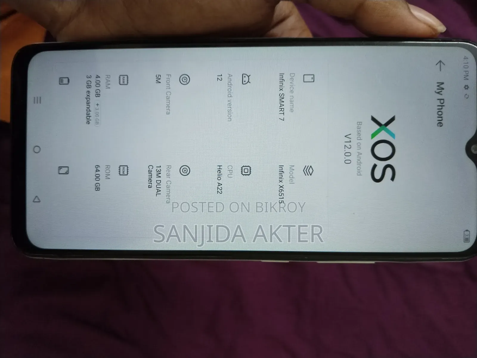 Infinix Smart 7 64 GB White