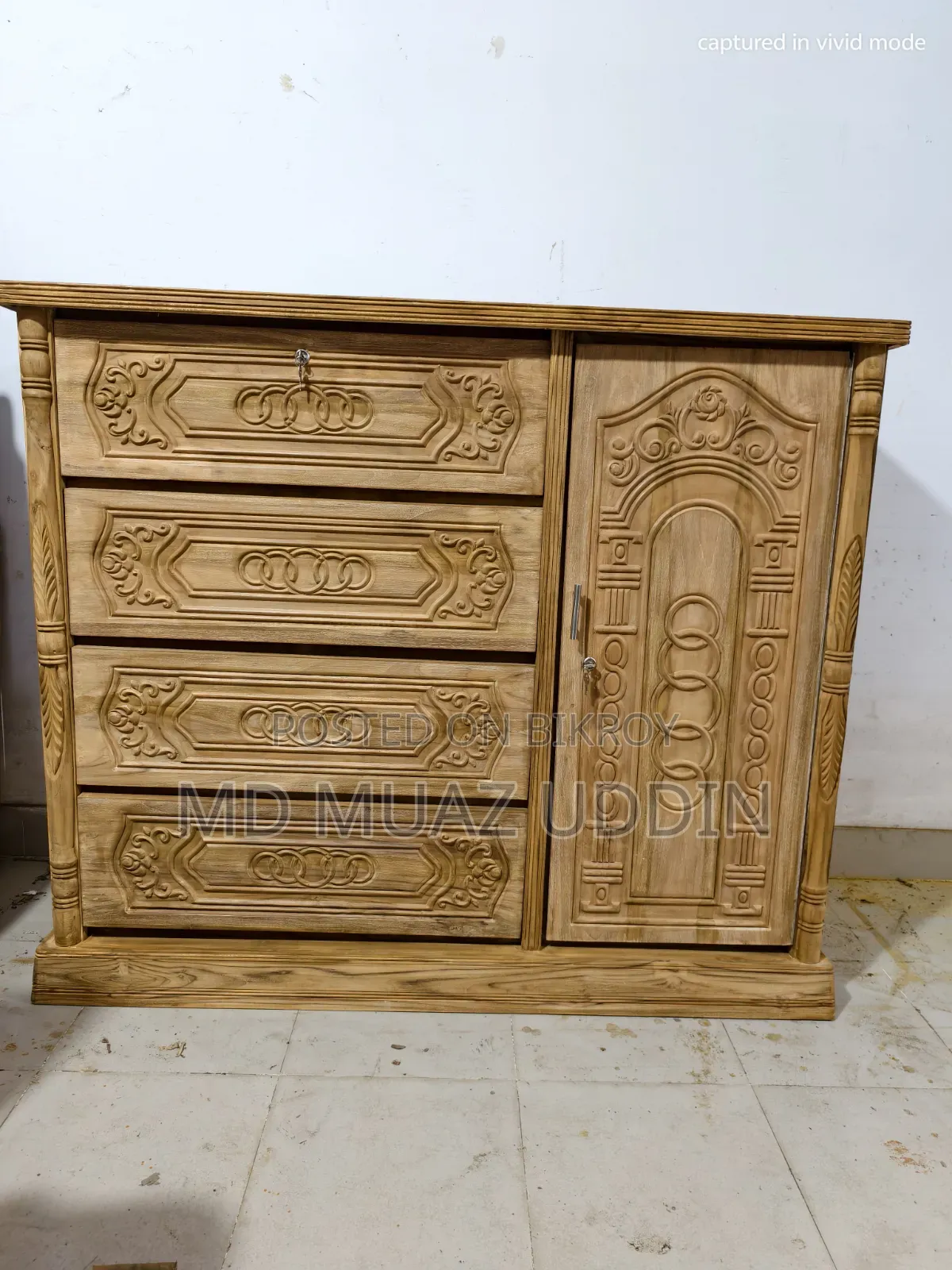 Chittagong Teak Wood Wardrobe