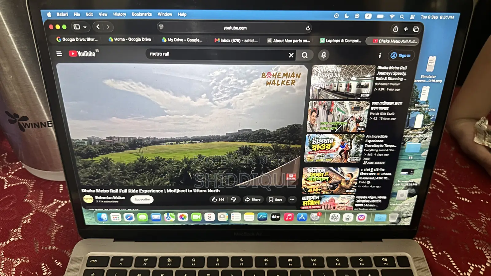 Laptop Apple MacBook Air 2020 M1 8GB Apple M1 SSD 256GB
