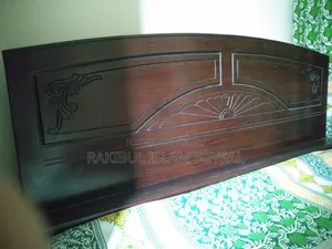 Malaysian Oak Wood Bed, King Size With Mattress