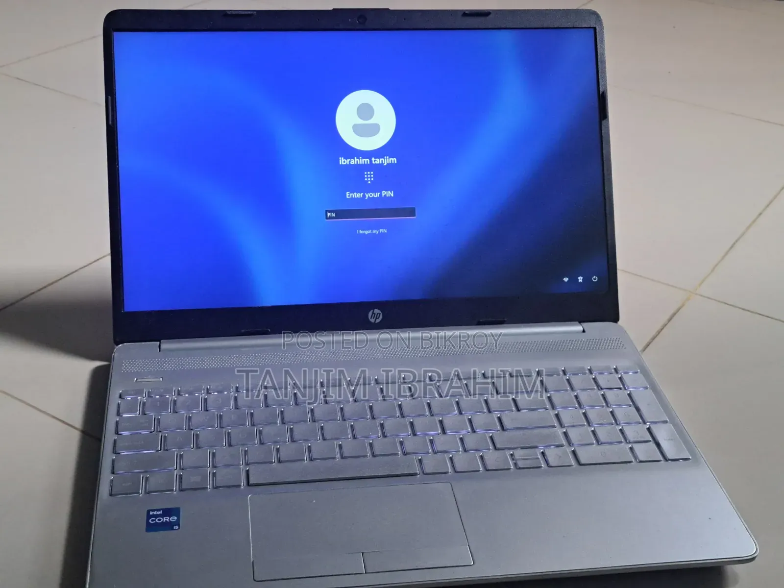 Laptop HP 15s 8GB Intel Core I5 SSD 256GB
