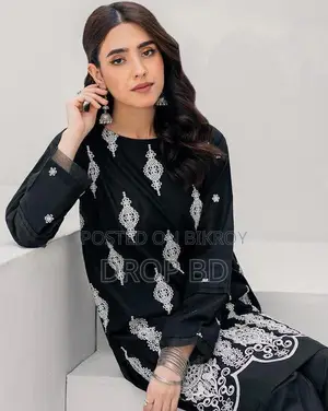 Cotton Embroidery Two Piece