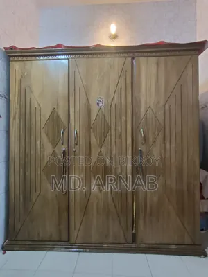 Three-Door Teak Wood Almirah