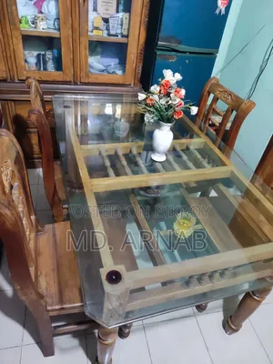 Teak Wood Dining Table (4 Chairs)