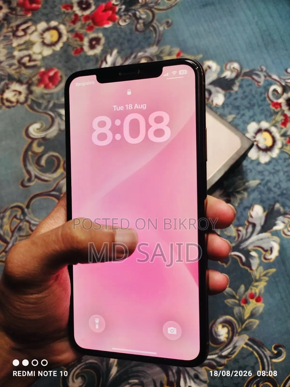 অ্যাপল আইফোন ১১ প্রো ম্যাক্স ৬৪ জিবি রোজ গোল্ড