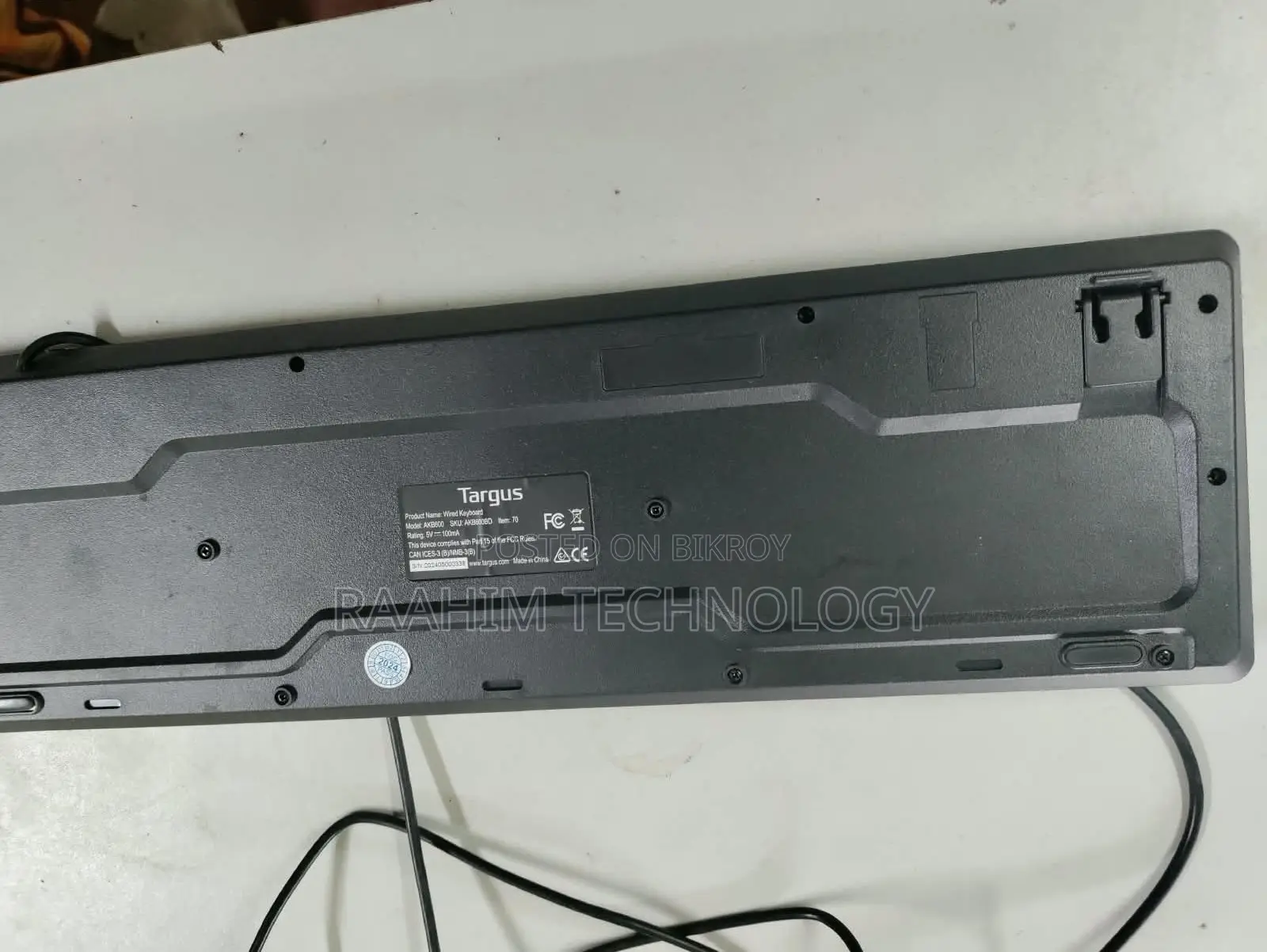 Targus AKB600 Wired Standard Keyboard for Sale (Bangla Layout)