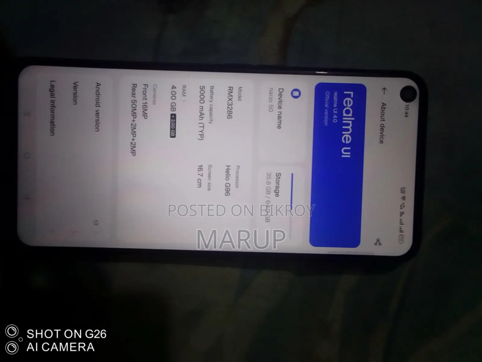 Realme Narzo 50 64 GB Black