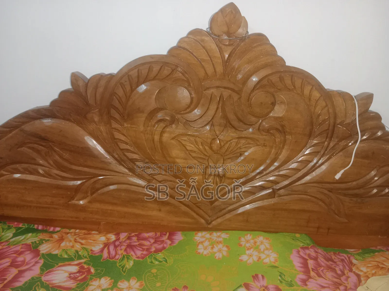 A Wooden Bed