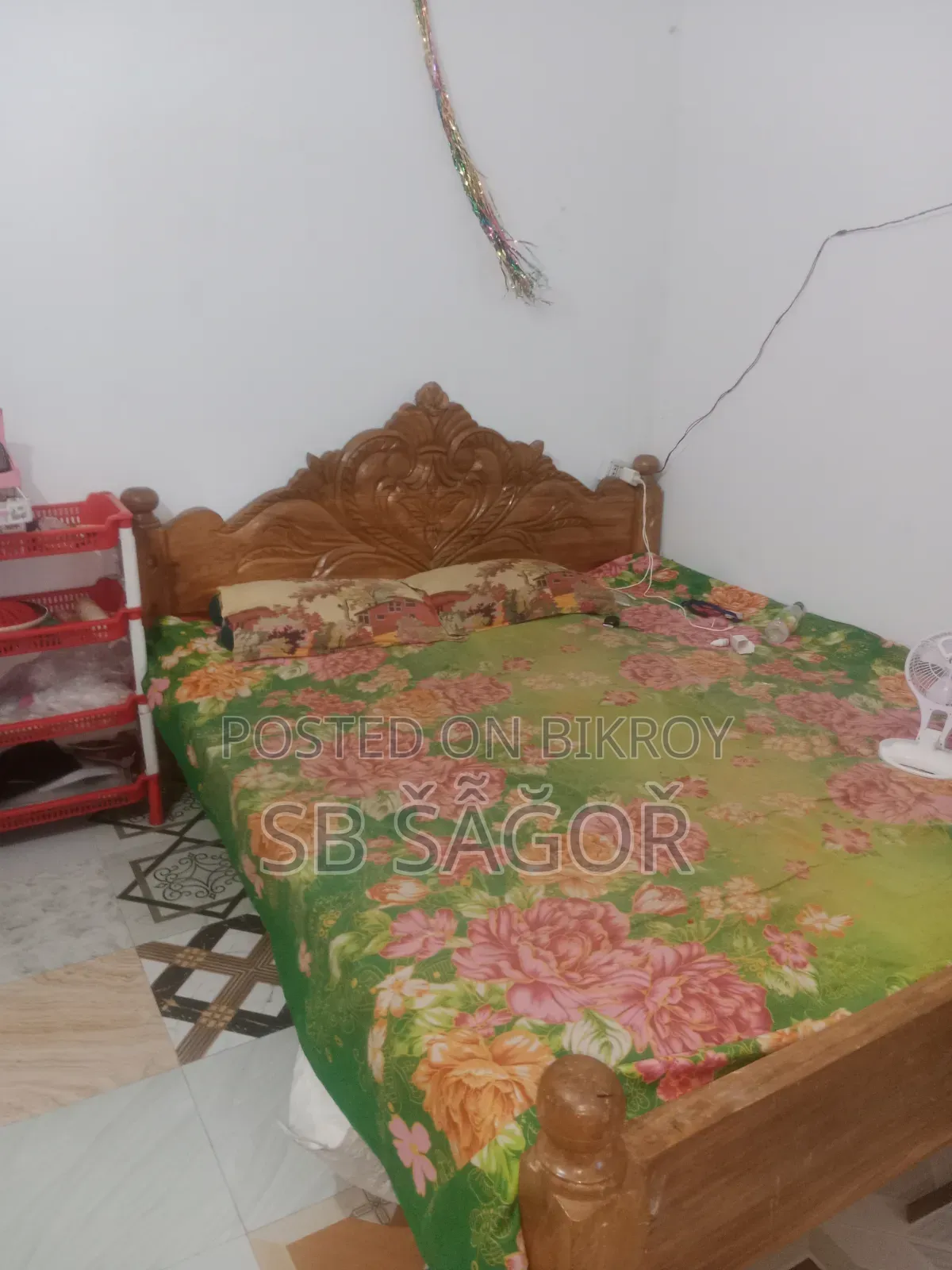 A Wooden Bed