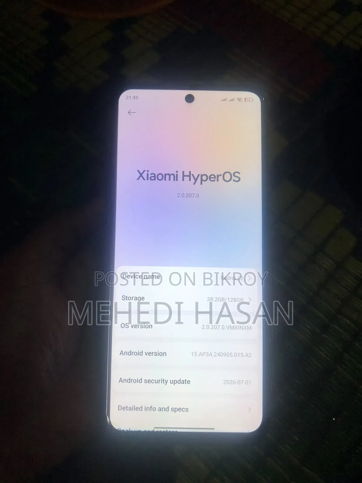 Xiaomi 12 128 GB Black