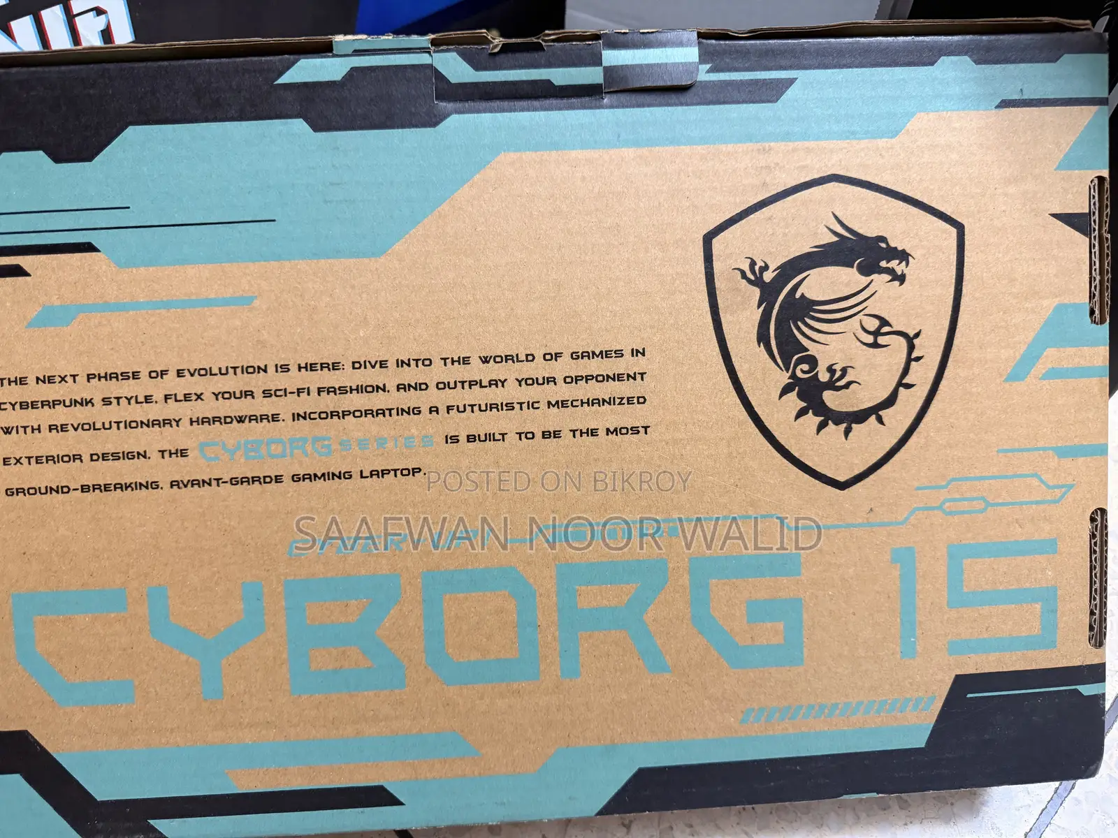 Laptop MSI Cyborg 15 16GB Intel Core I7 SSD 512GB