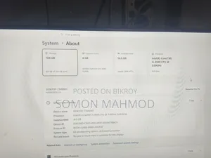 Desktop Computer Gigabyte 16GB Intel Core i5 SSD 256GB