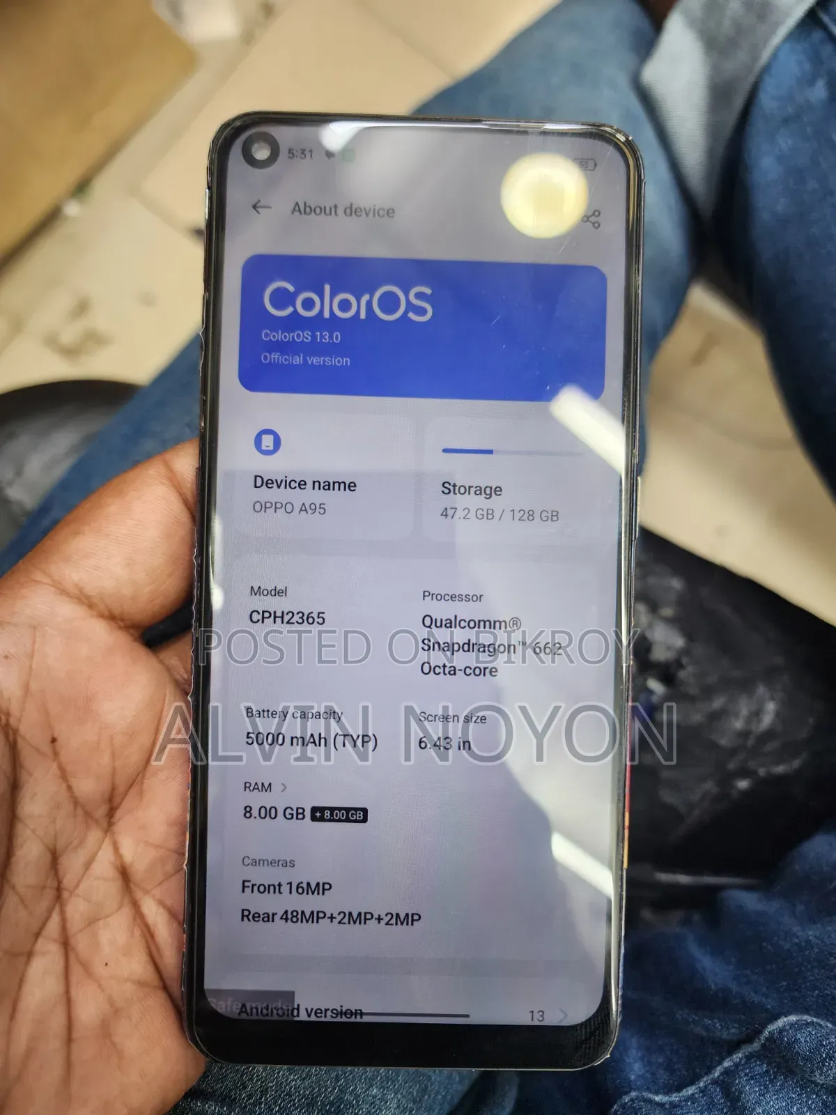 New Oppo A95 128 GB Blue