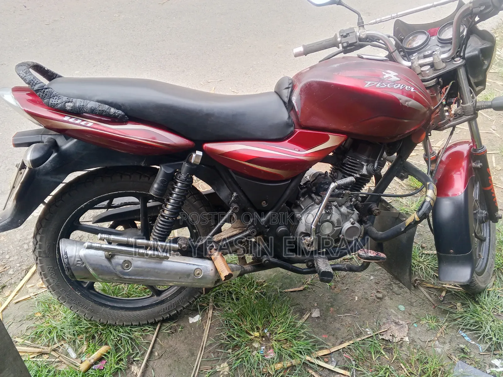 Bajaj Discover 100 2017 Red