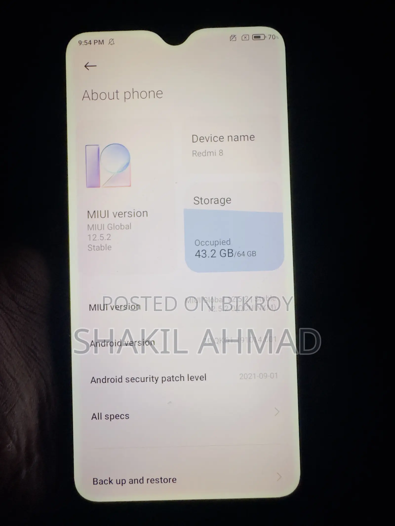 Xiaomi Redmi 8 64 GB Blue