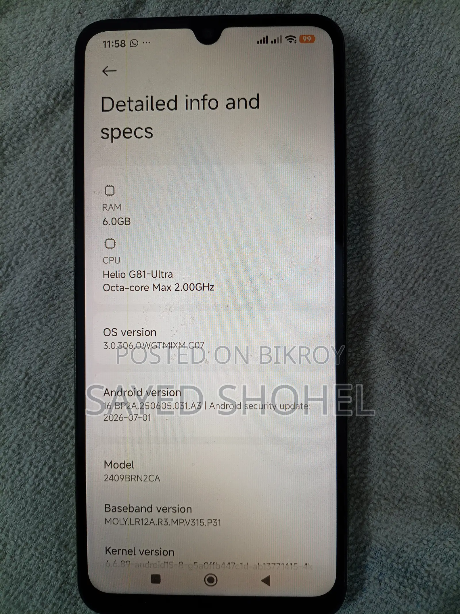 Xiaomi Redmi 14C 128 GB Gray