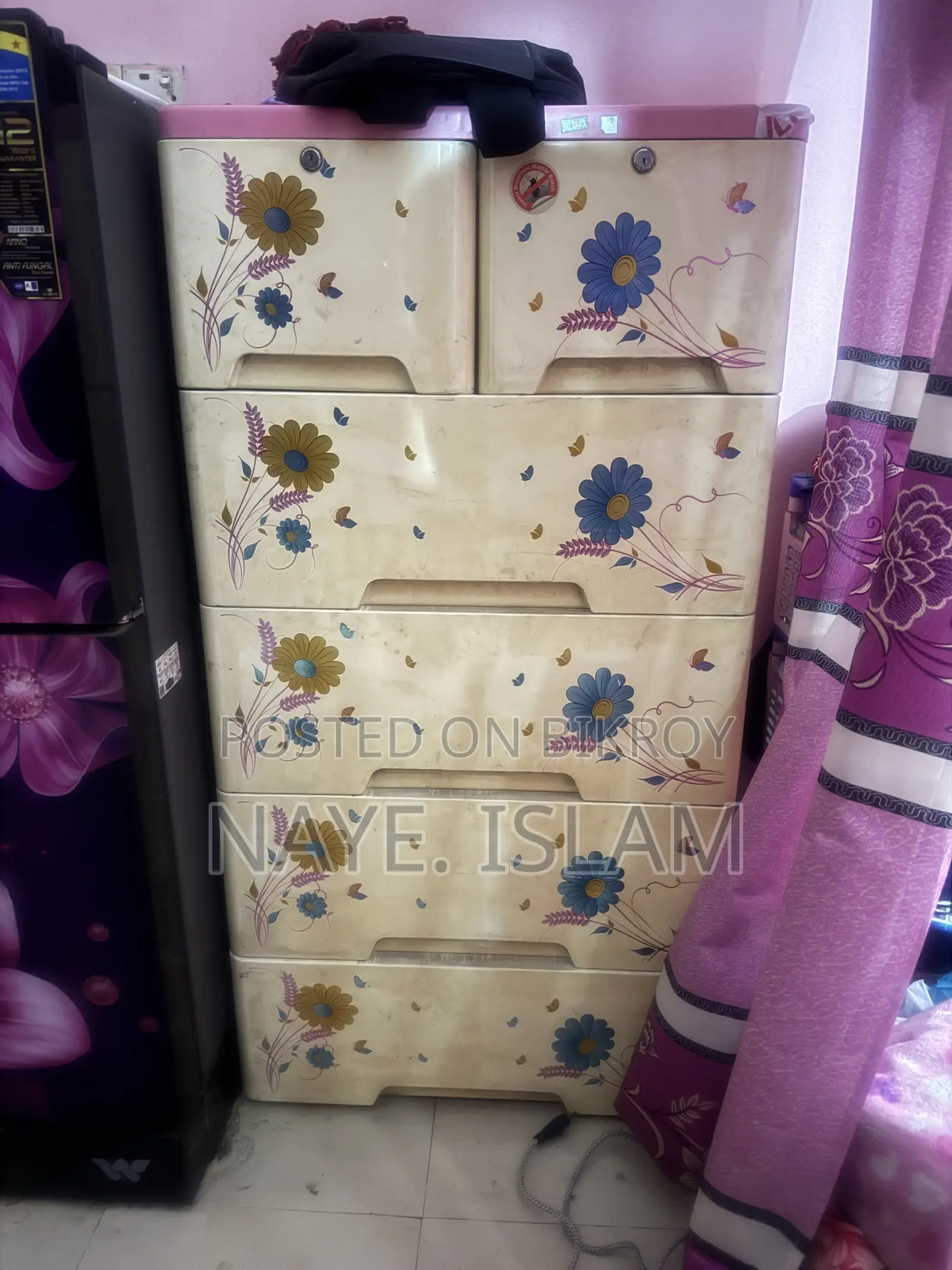Plastic Wardrobe 6 Drawer RFL
