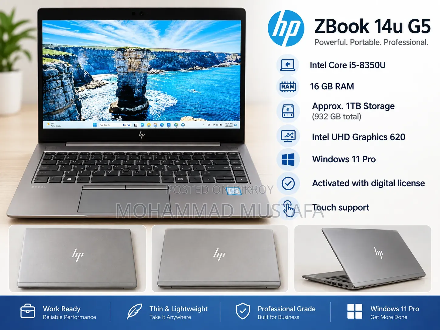 Laptop HP EliteBook 840 G8 16GB Intel Core i5 SSD 1TB