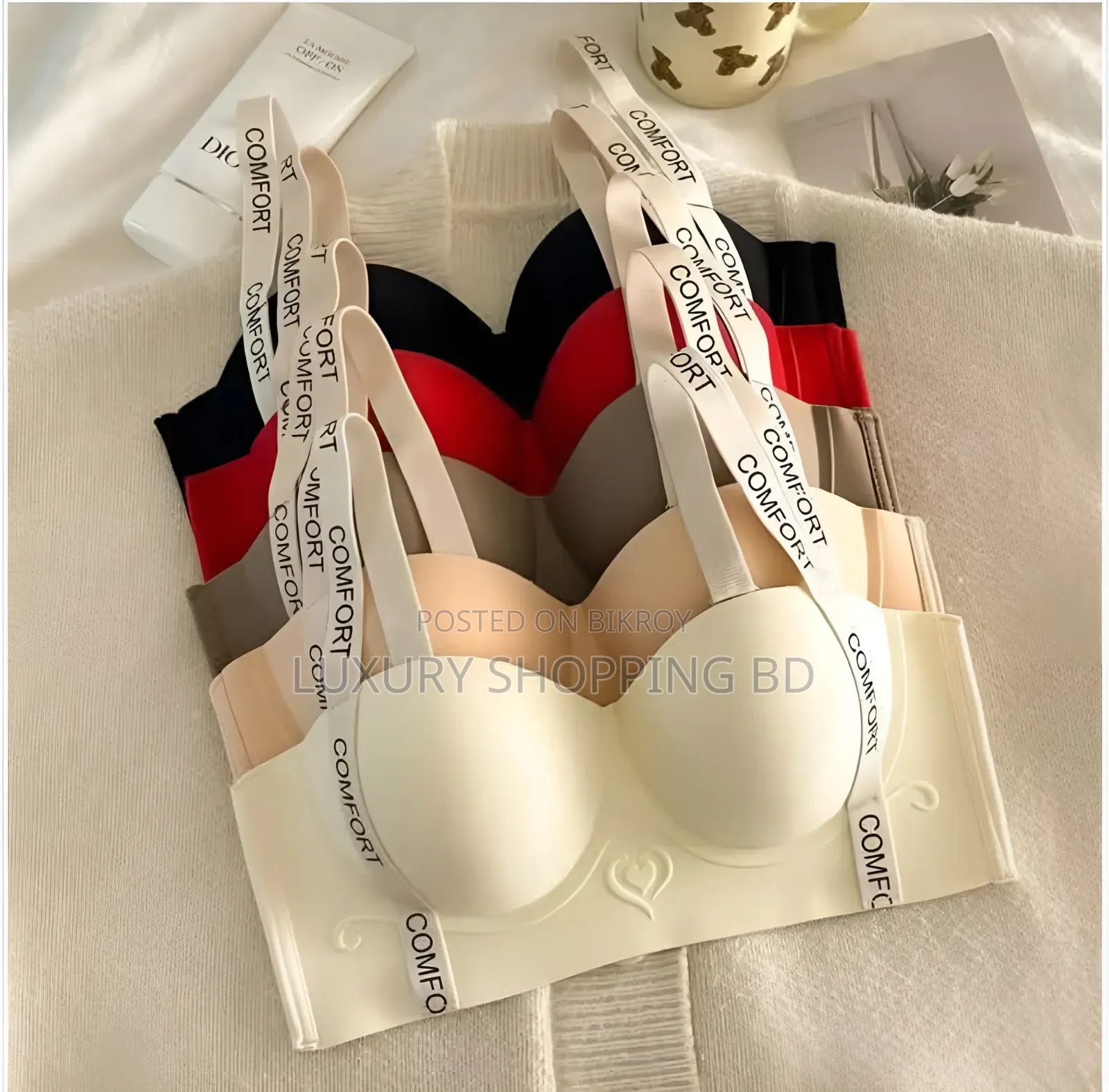 Seamless Wireless Comfort Bra for Women – Soft Padded Everyday Bra