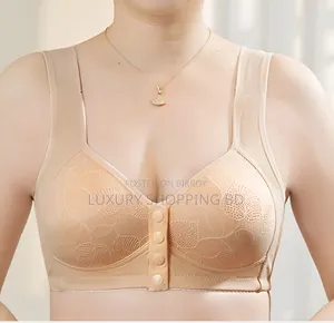 Women’s Front Closure Full Coverage Bra – Wireless Plus Size Comfort