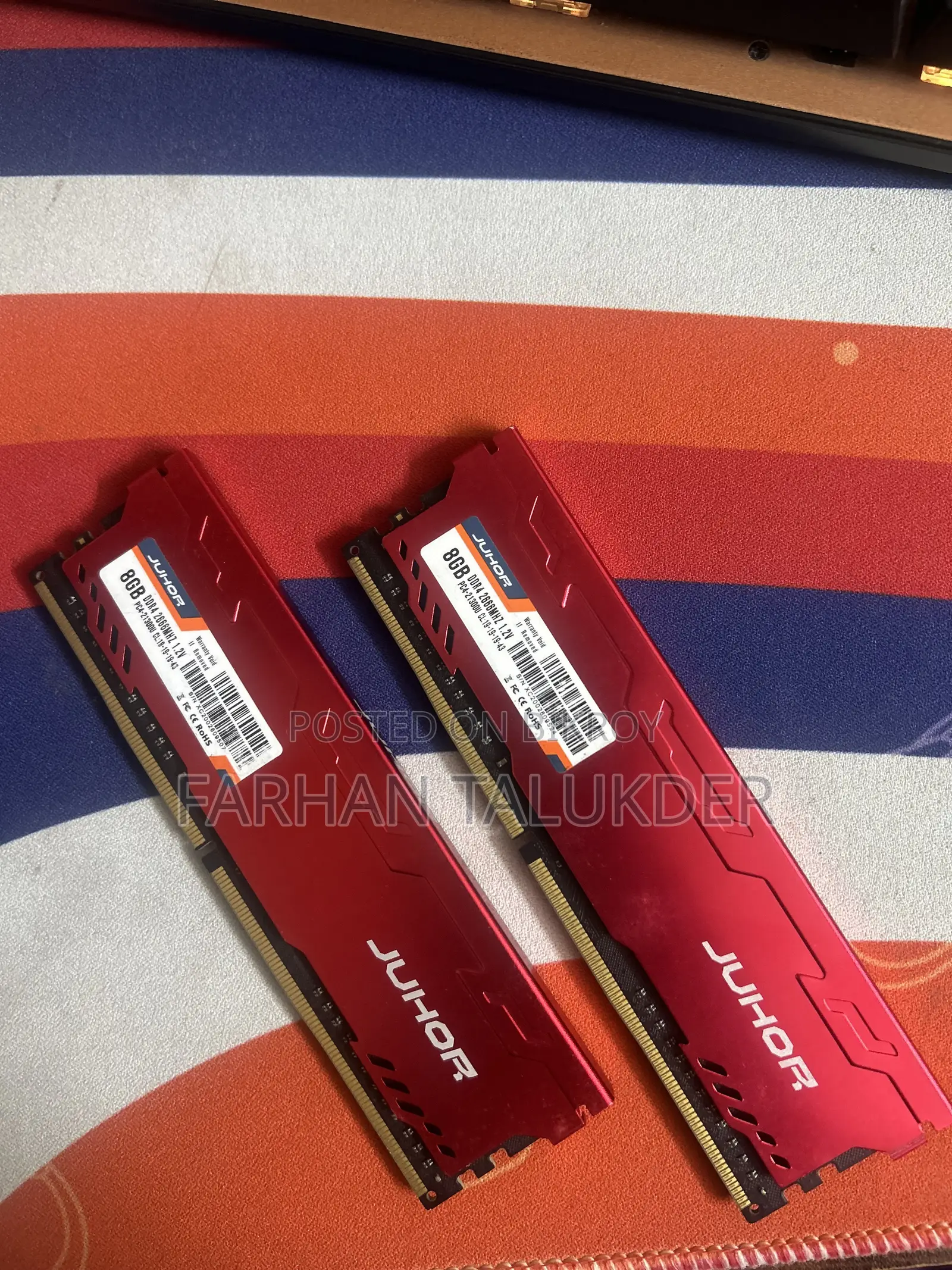 Juhor 8x2 16gb 2666mhz With Heatsink