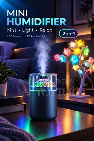 Mini USB Humidifier With Colorful LED Light | Cool Mist