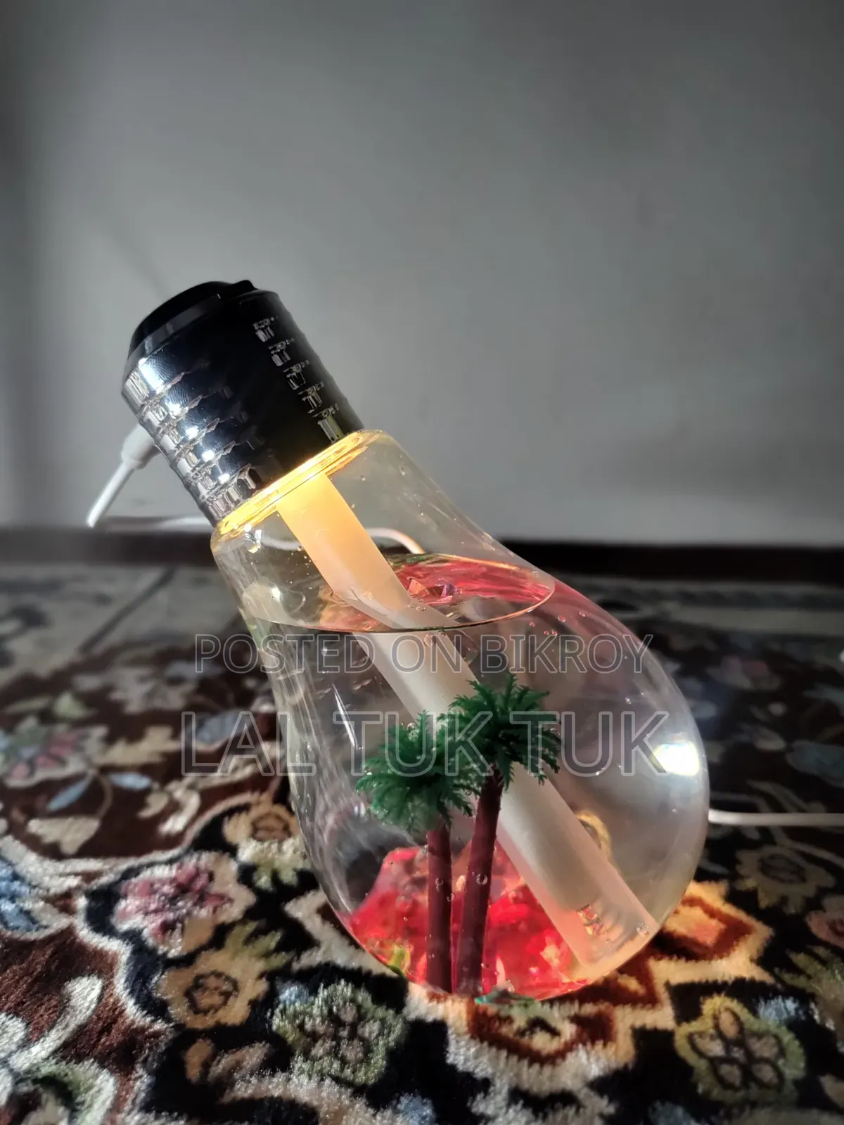 Bulb Shaped Mini Humidifier With Night Light | USB