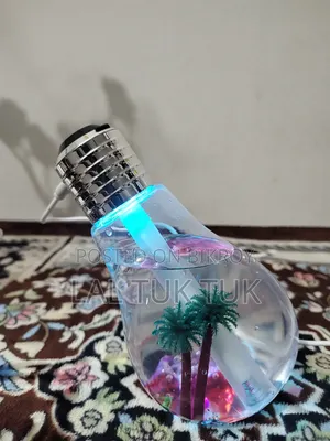 Bulb Shaped Mini Humidifier With Night Light | USB