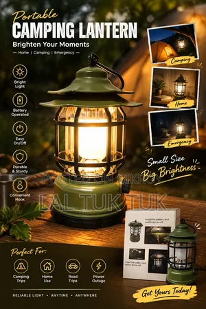 Vintage Style Portable Rechargeable COB LED Camping Lantern / Lamp