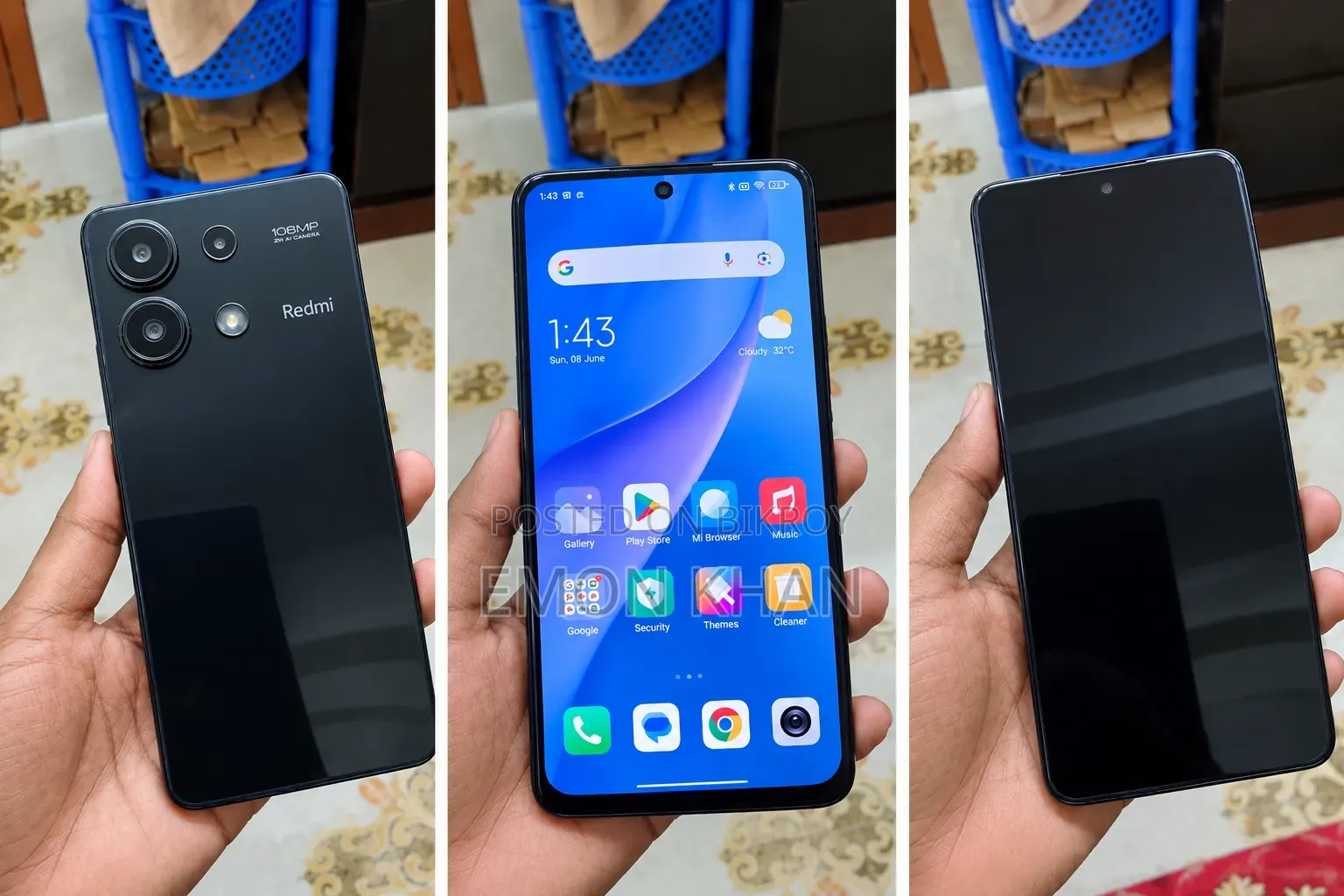 শাওমি রেডমি নোট ১৩ ২৫৬ জিবি ব্ল্যাক
