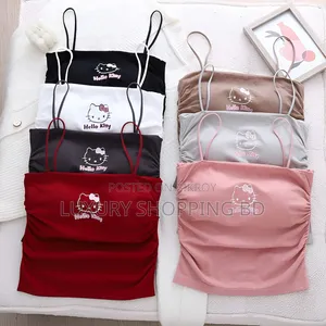 Women’s Hello Kitty Camisole Top – Cute Spaghetti Strap Innerwear