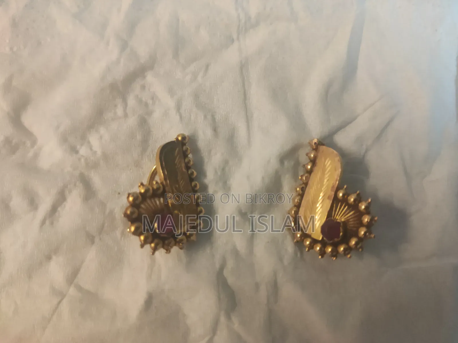 সোনার কানের দুল 4 আনা 15 পয়েন্ট Bsti হলমার্ক - মিরপুর