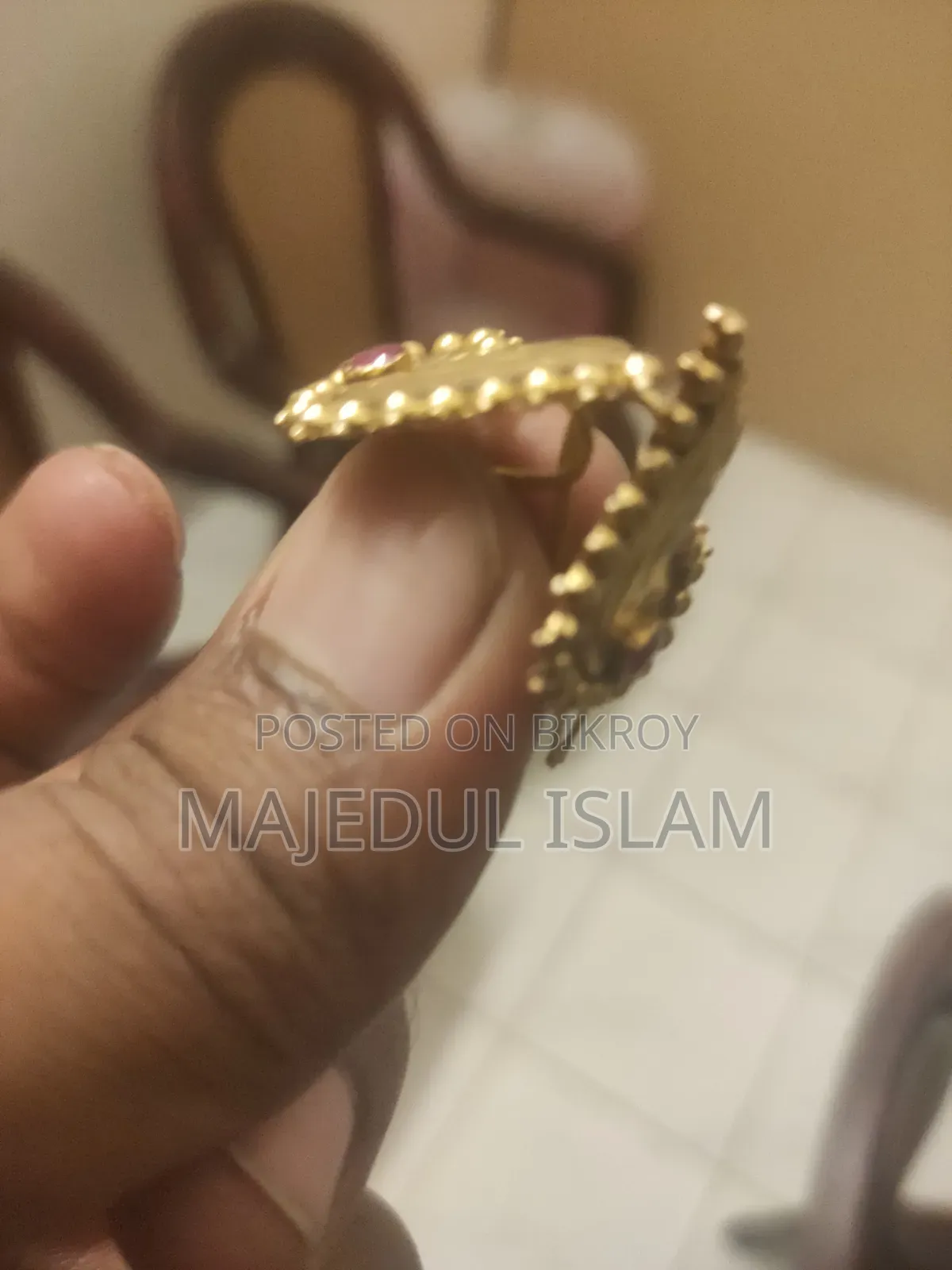 সোনার কানের দুল 4 আনা 15 পয়েন্ট Bsti হলমার্ক - মিরপুর