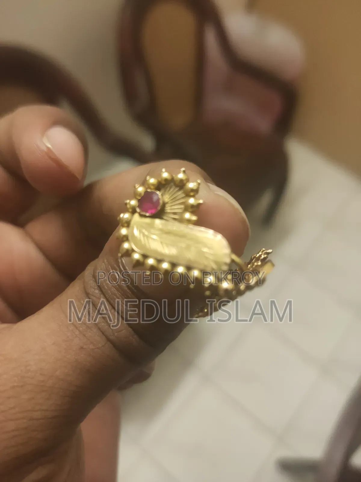 সোনার কানের দুল 4 আনা 15 পয়েন্ট Bsti হলমার্ক - মিরপুর