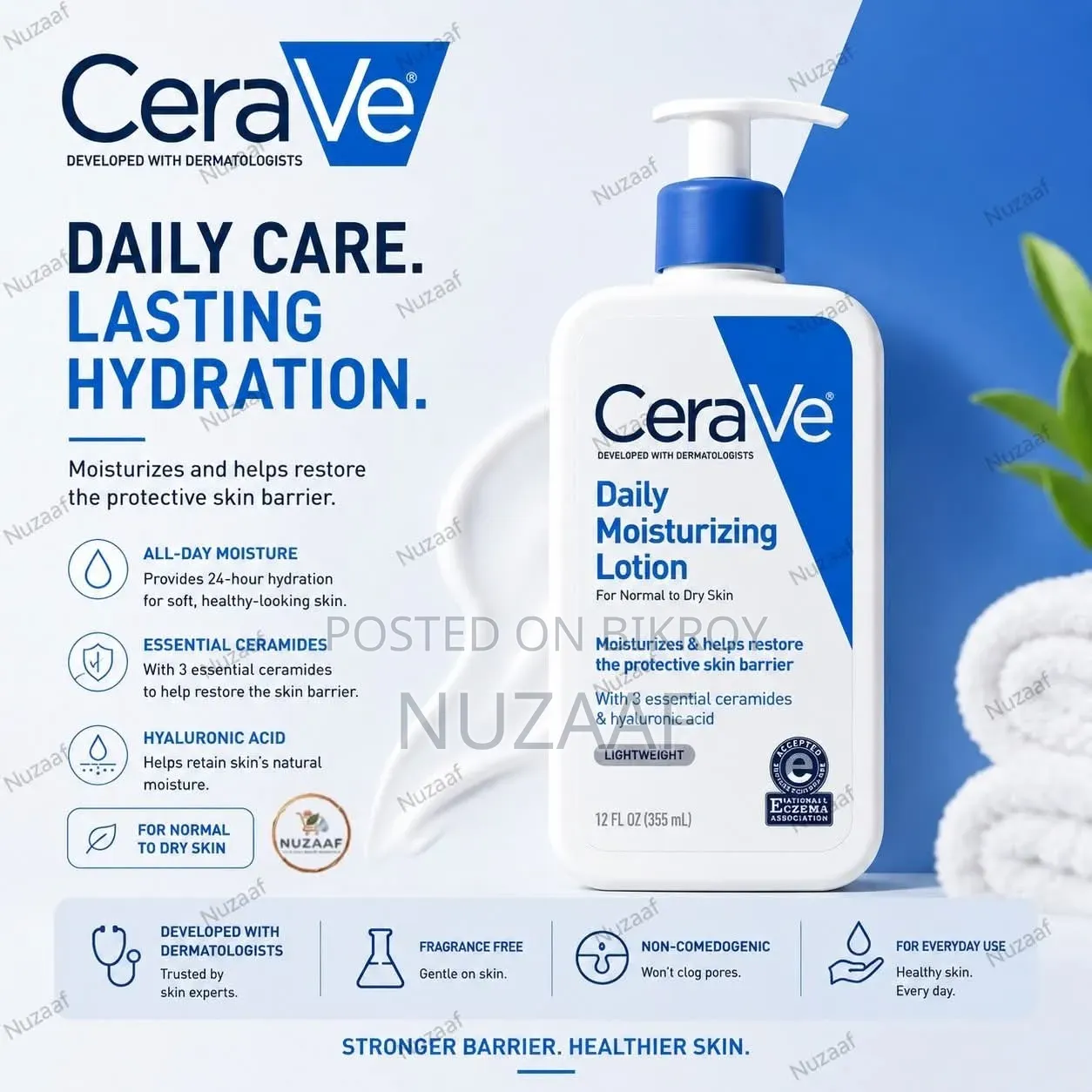 CeraVe Daily Moisturizing Lotion for Normal to Dry Skin