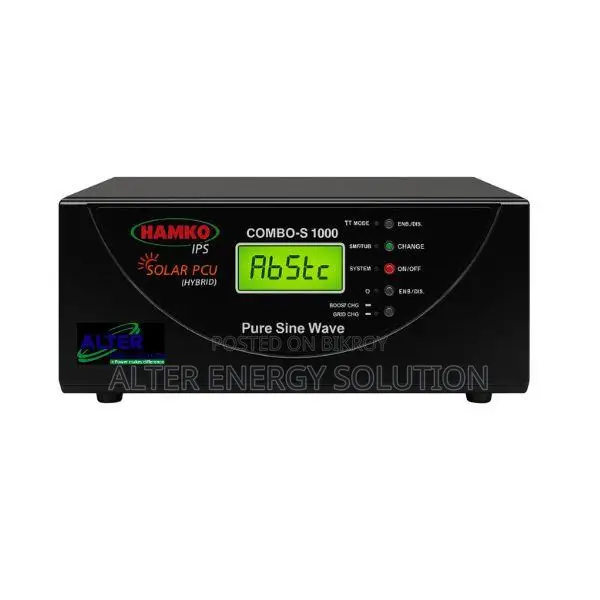 Hamko Combo S 1000VA Hybrid Solar PCU Inverter Hamko