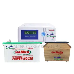 Hamko Combo Green 700VA IPS/UPS & HPD-100AH Battery Combo Package