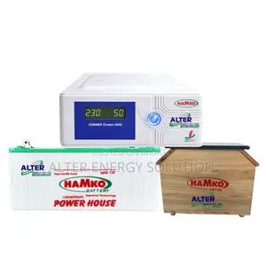 Hamko Combo Green 900VA IPS/UPS & HPD-130AH Battery Combo Package