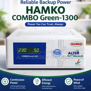 Hamko Combo Green-1300VA Sine Wave IPS/UPS & Solar