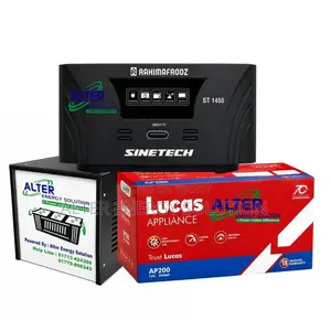 Rahimafrooz Sinetech 1450VA IPS & Lucas AP-200AH Battery Combo Package