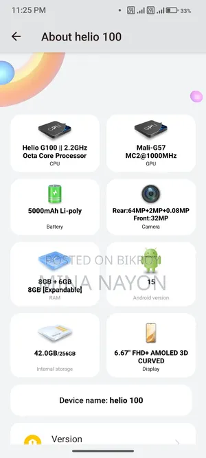 Helio 100 256 GB Gold