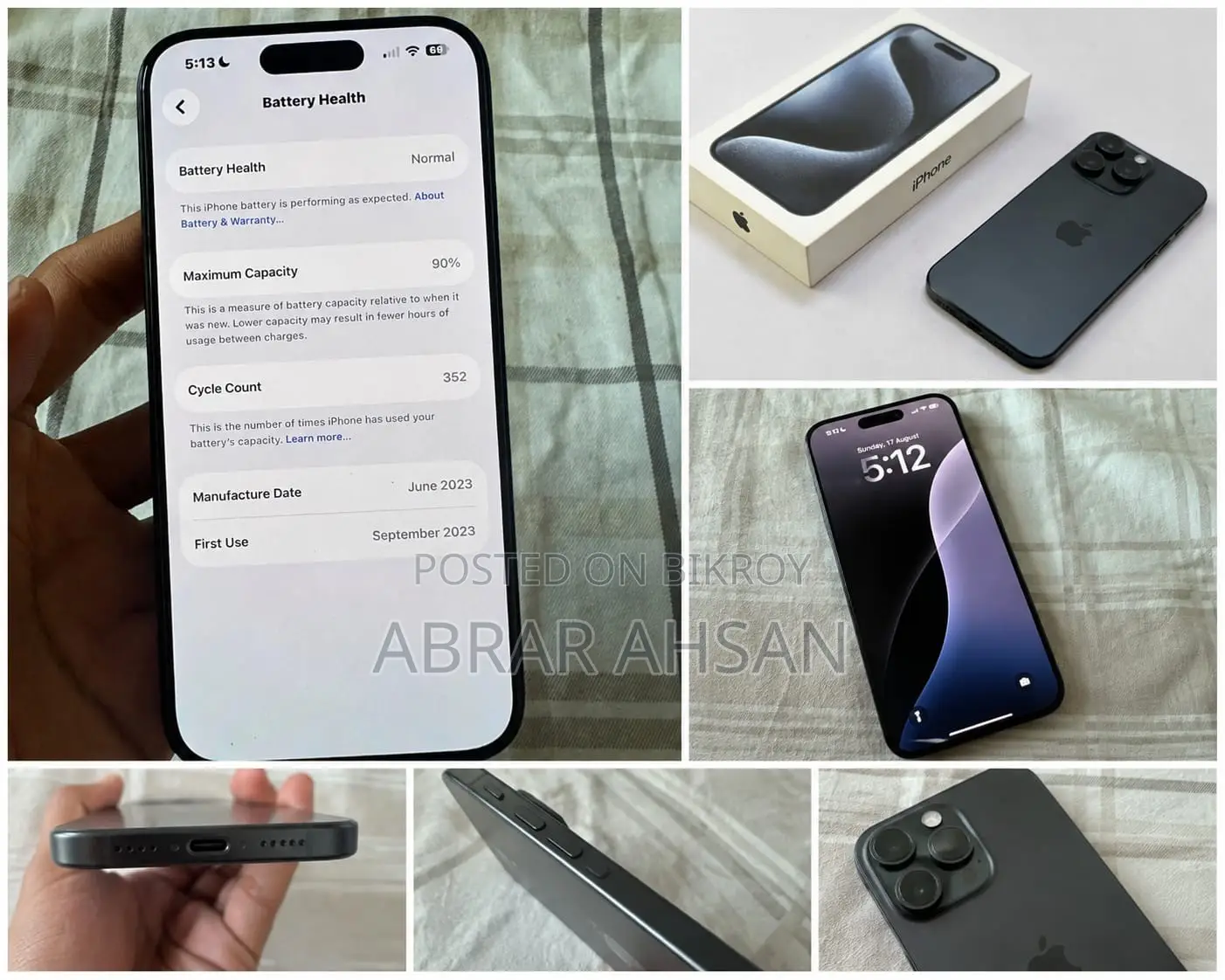 Apple iPhone 15 Pro 256 GB Blue