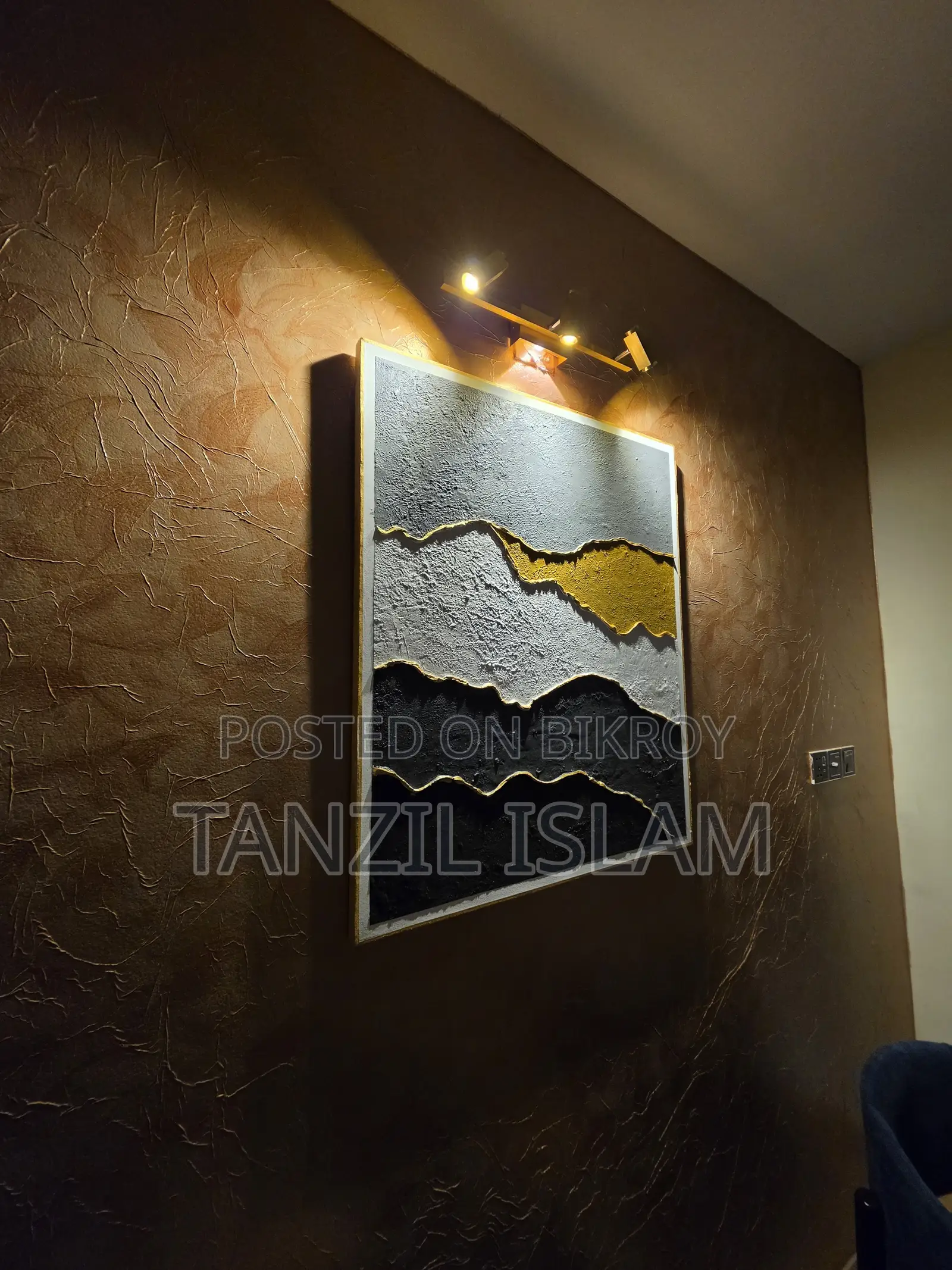 Big Luxury Textured Art (3ftx2.5ft)
