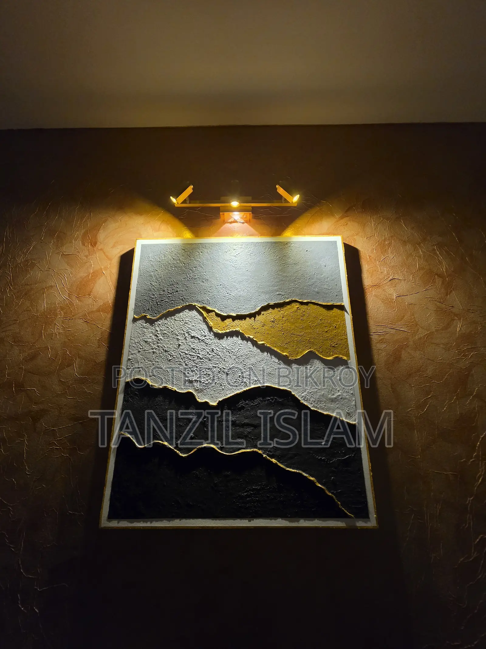Big Luxury Textured Art (3ftx2.5ft)