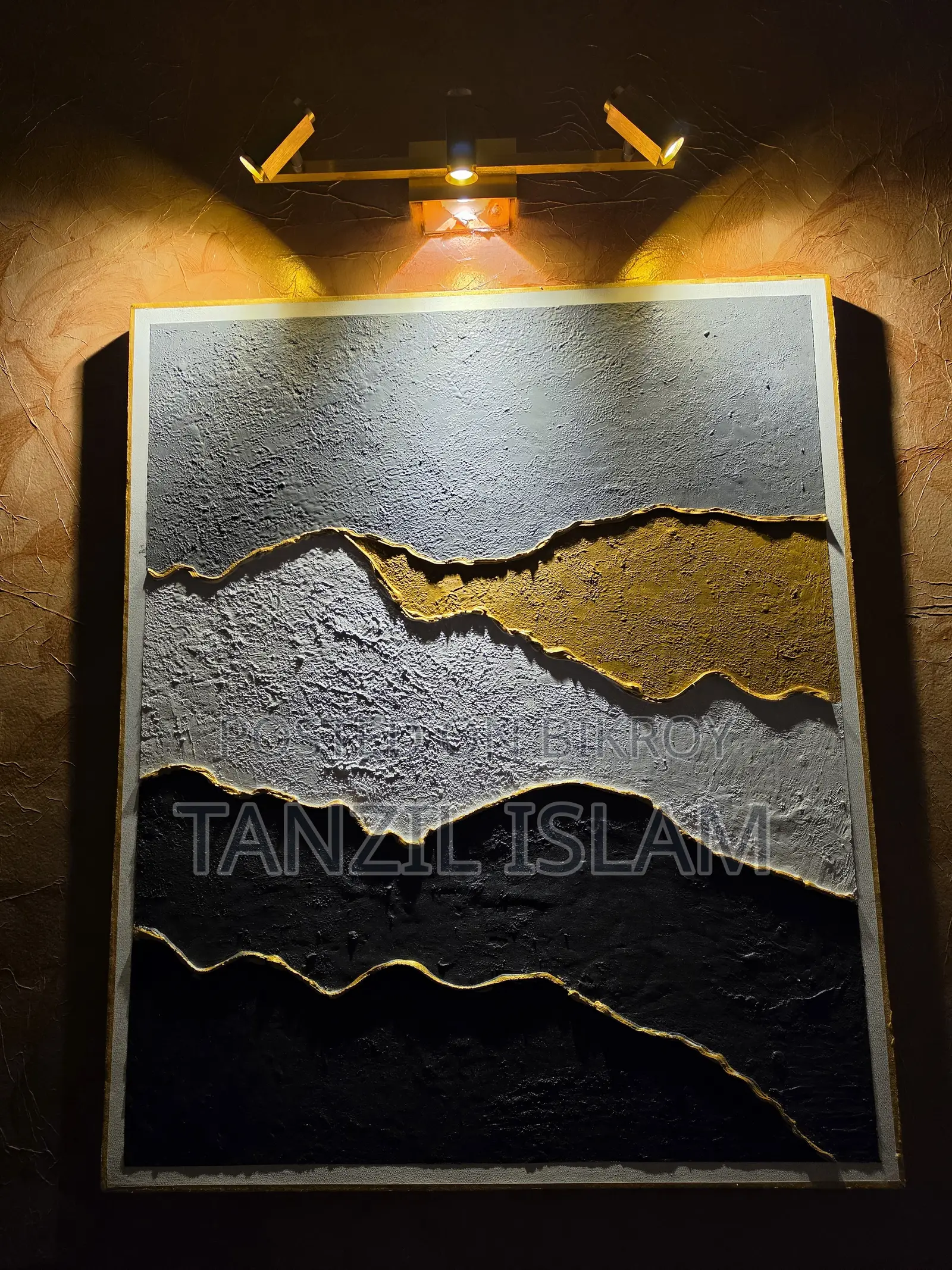 Big Luxury Textured Art (3ftx2.5ft)