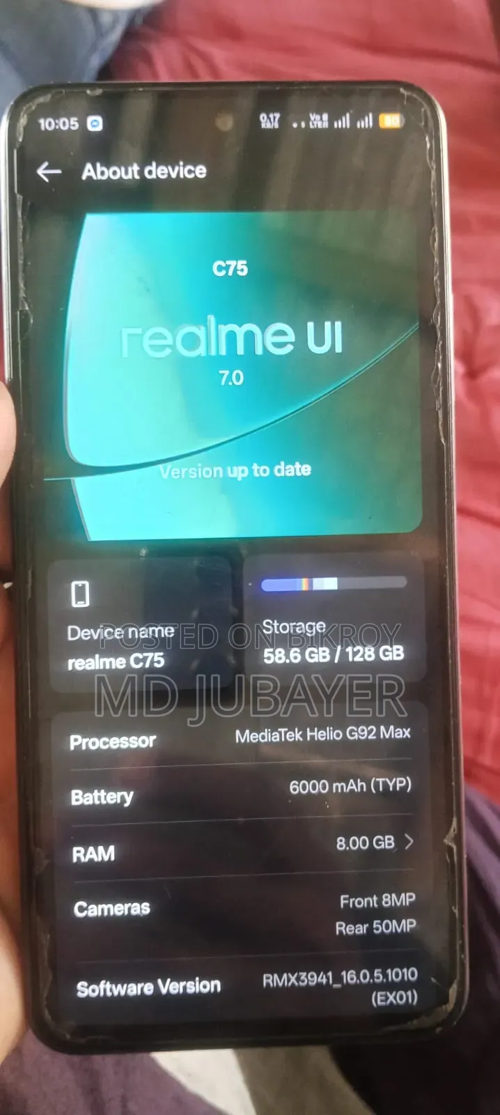 Realme C75 128 GB Black