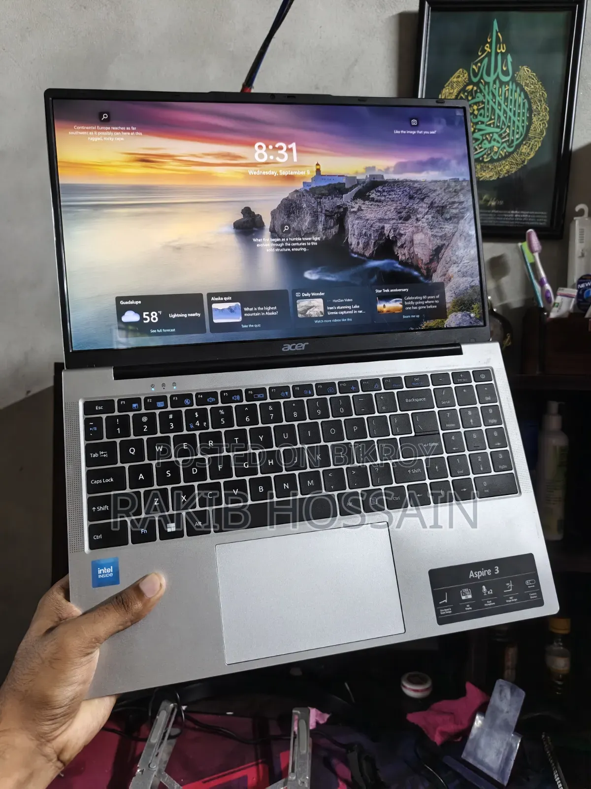 Laptop Acer Aspire 3 8GB Intel Celeron SSD 500GB